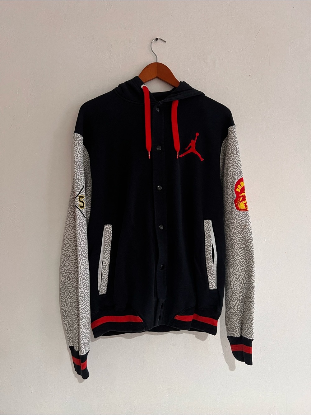 Vintage Nike Air Jordan Spike Lee Zip Up Hoodie Size Large Men’s Rare Patches